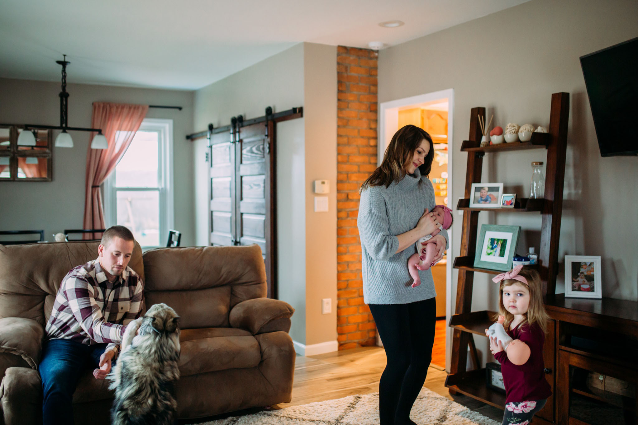 Croswell Michigan lifestyle newborn photography